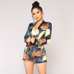 Fashion Nova Sweet and Sour Blazer in Navy! Size small never worn!